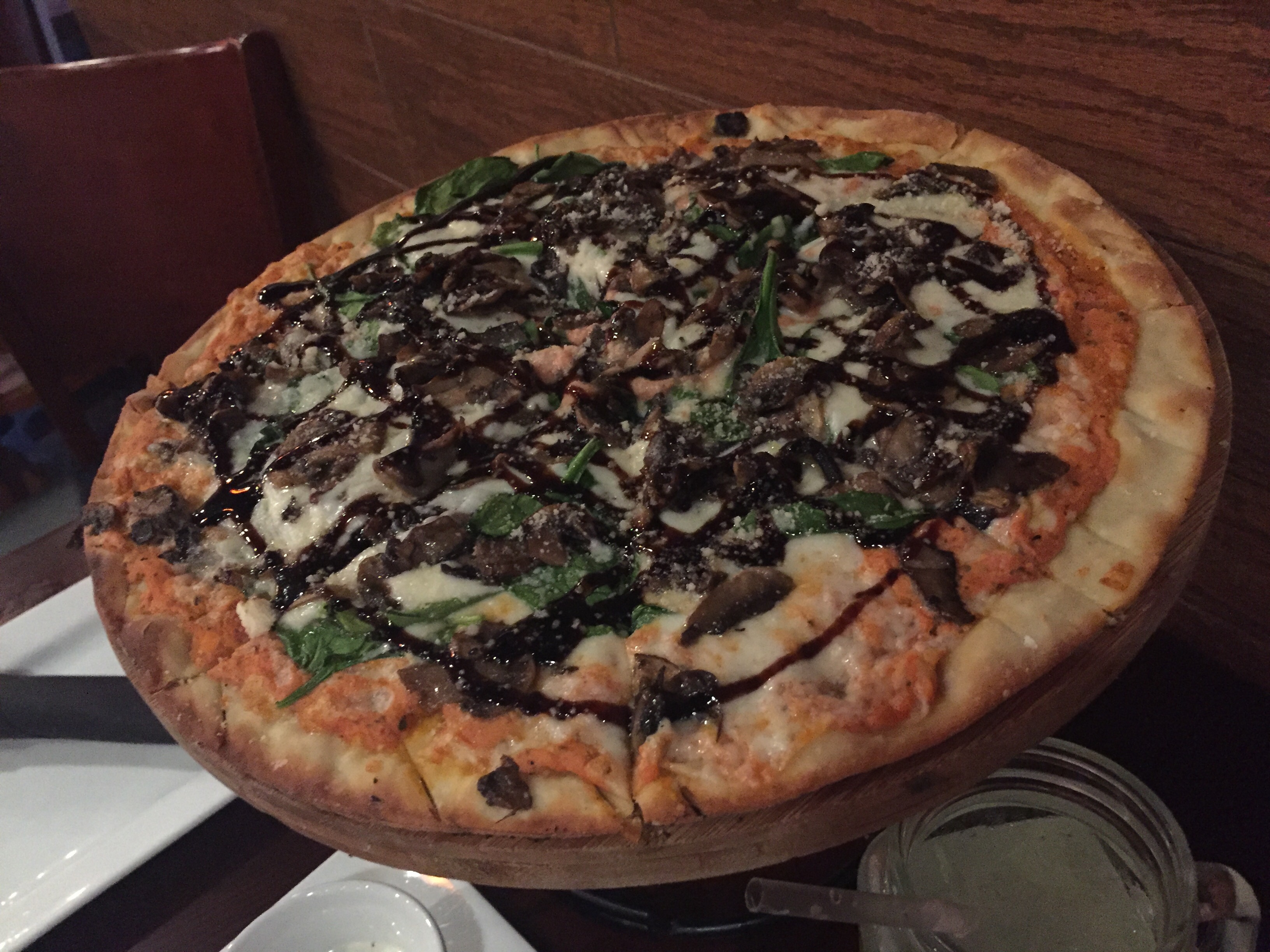 Wildfire - Wild Mushroom & Spinach Pizza