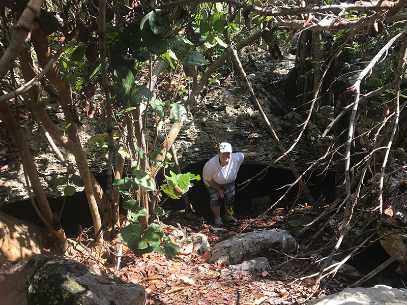 Morgans Bluff & Captain Henry Morgans Cave - Crawling Exit