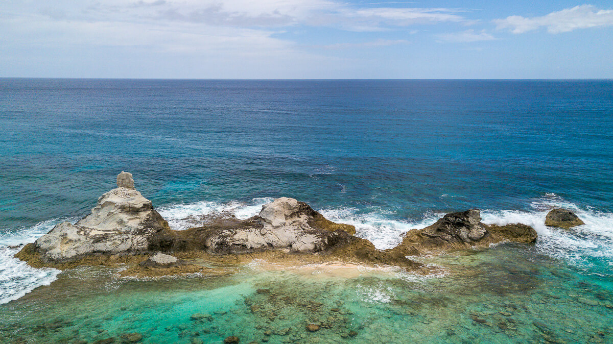 Chimney Rock, Long Island, Bahamas - Girl With Her Views